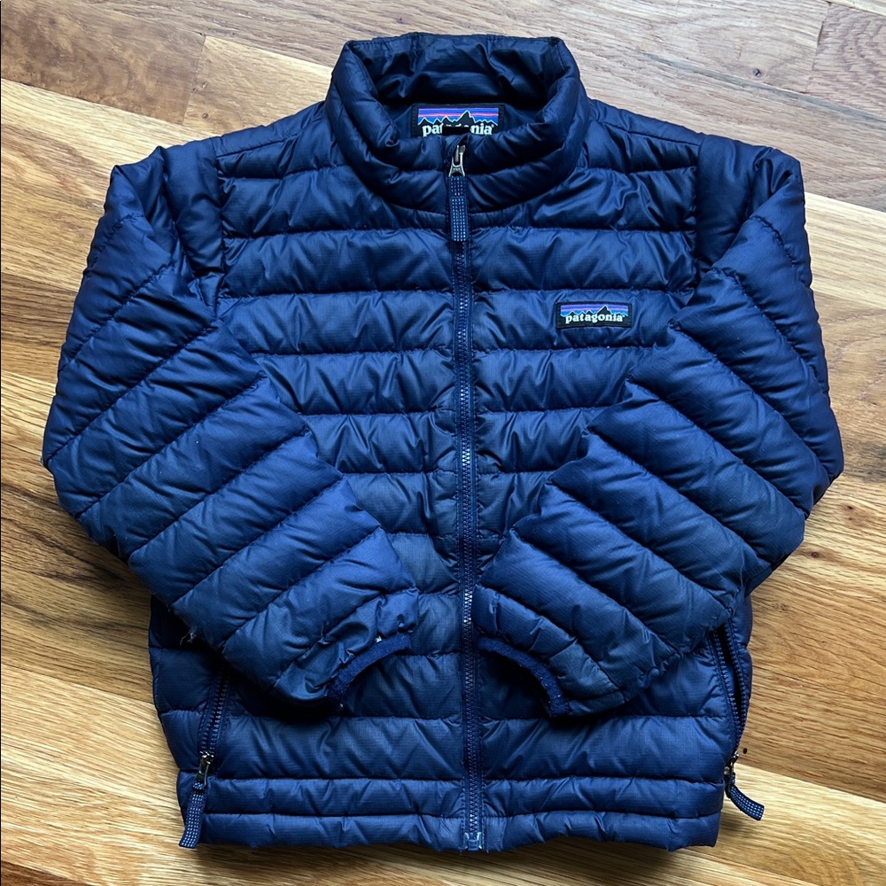 Patagonia Kids Blue Puffer Jacket